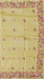 Tusser Silk Saree in Pista Green for Subtle Everyday Style