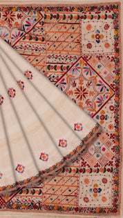 Tusser Silk Butta Saree with Thread Embroidery for Everyday Elegance