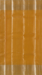 Kanchipuram Silk Saree in Beige with Silver Zari & Tissue Border