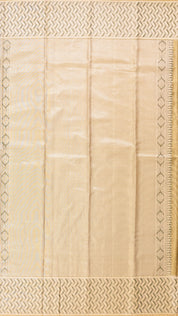 Wheat Kanchipuram Saree with Meenakari Butta