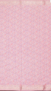 Light Baby Pink Chiniya Saree with Zari Work