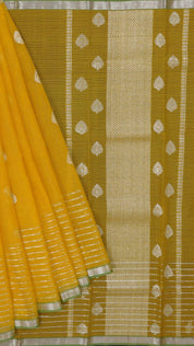 Yellow Zari Kota Saree