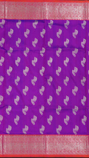 Purpule With Orange Venkatagiri Silk Saree with butta