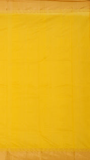 Bright Yellow Chanderi Silk Saree with Gold Butta & Kadi Border