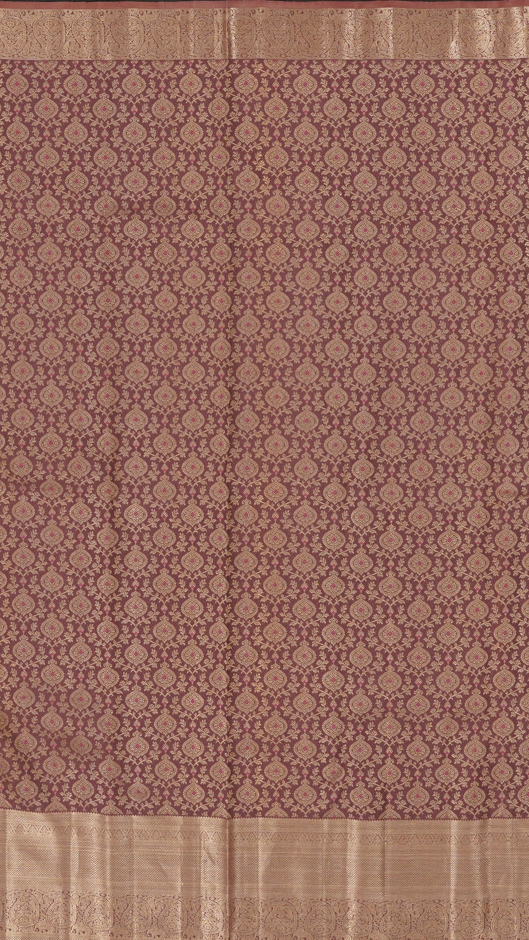 Brown Reception Saree