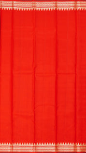 Red Kanchipuram Saree with Self Zari Border