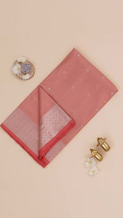 Peach Gadwal Pattu Saree