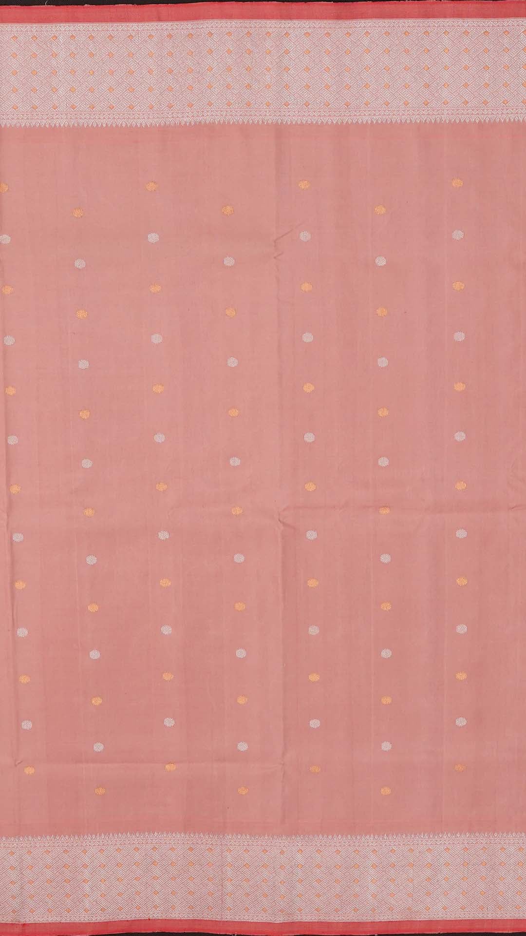 Peach Gadwal Pattu Saree