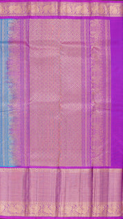 Sulphate Blue Kanchipuram Saree