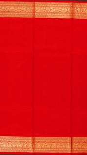 Red Venkatagiri Silk Saree with All Over Checks
