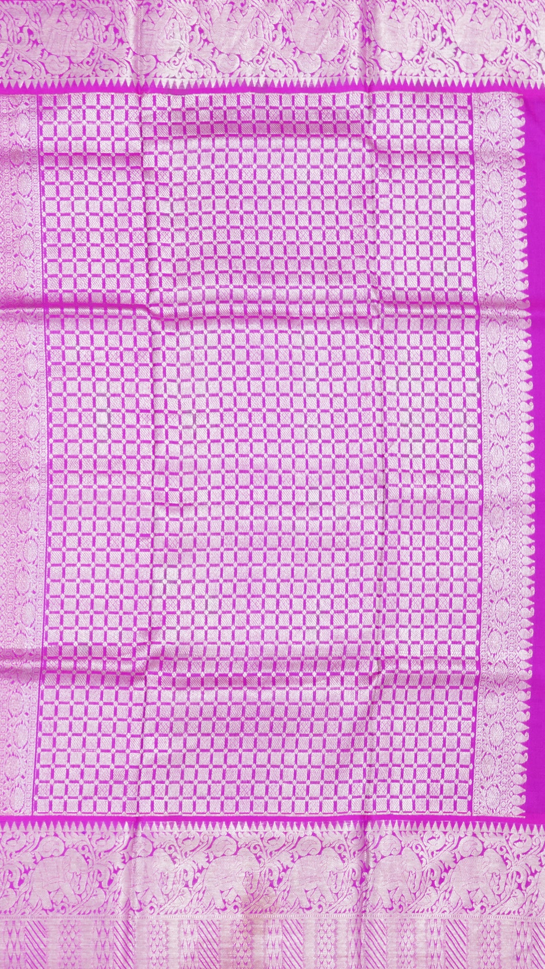Violet Venkatagiri Silk Saree with butta