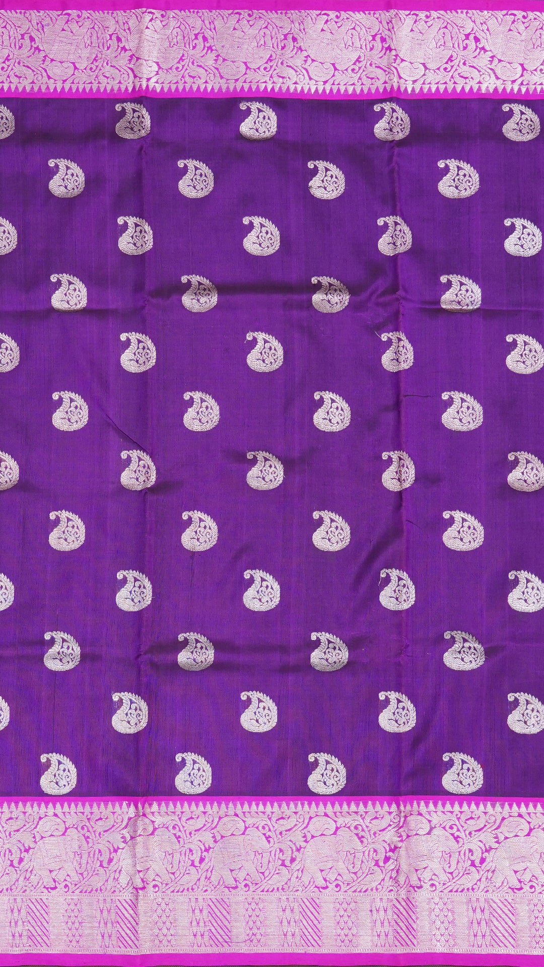 Violet Venkatagiri Silk Saree with butta
