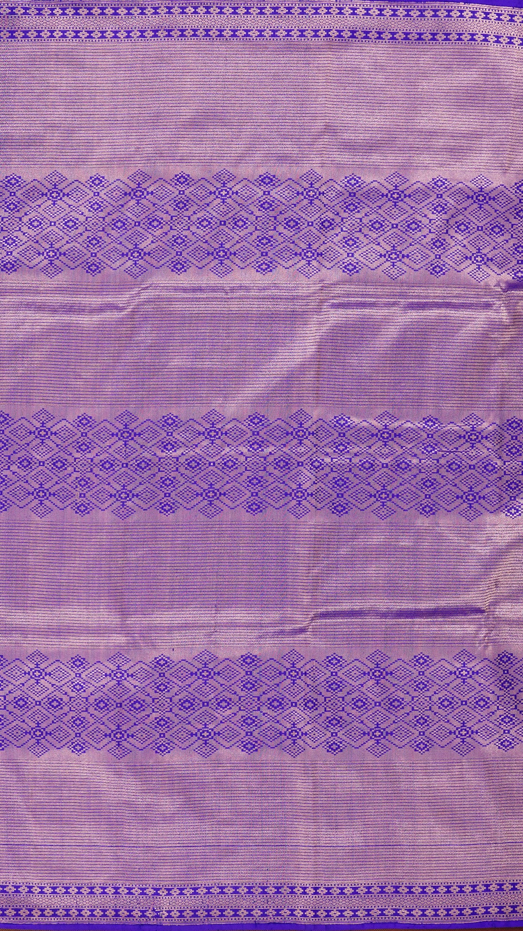 Royal Blue Banaras Saree with Silver Zari Border