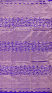 Royal Blue Banaras Saree with Silver Zari Border