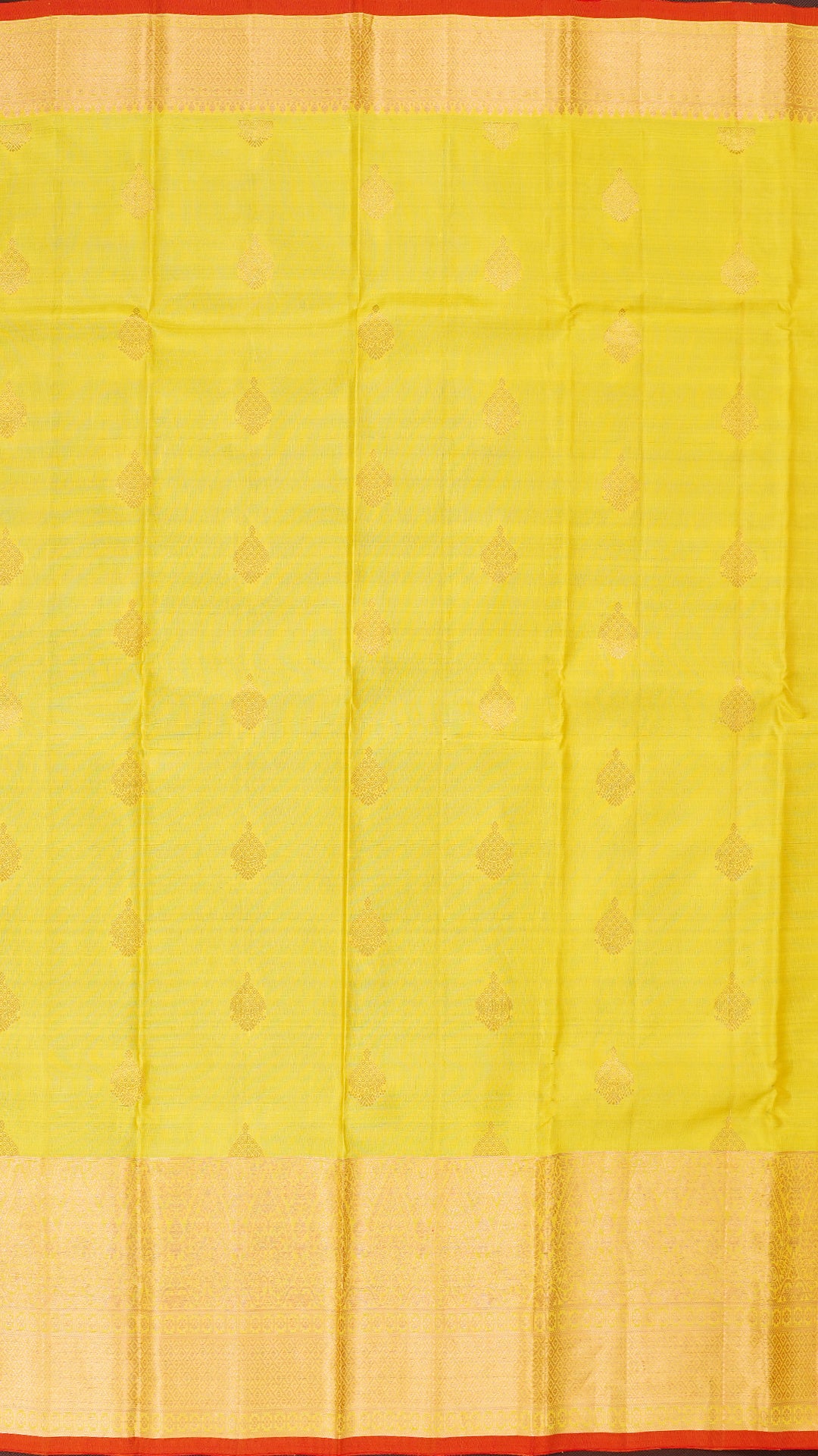 Lemon Yellow Kanchipuram Saree