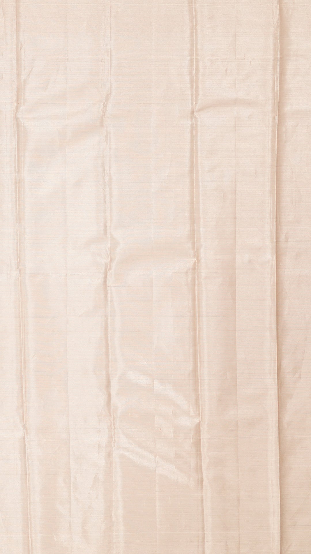 Silver Kanchipuram Saree with Floral Cross Lines
