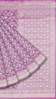Elegant Beige Banarasi Silk Saree with Woven Zari