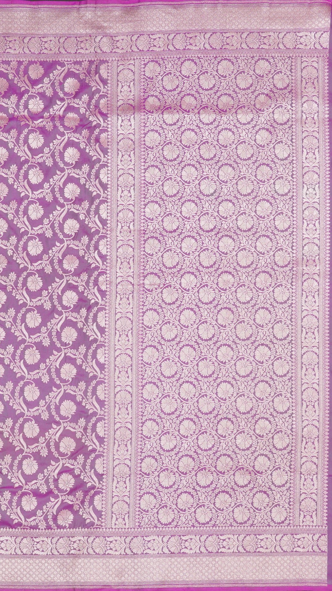 Elegant Beige Banarasi Silk Saree with Woven Zari
