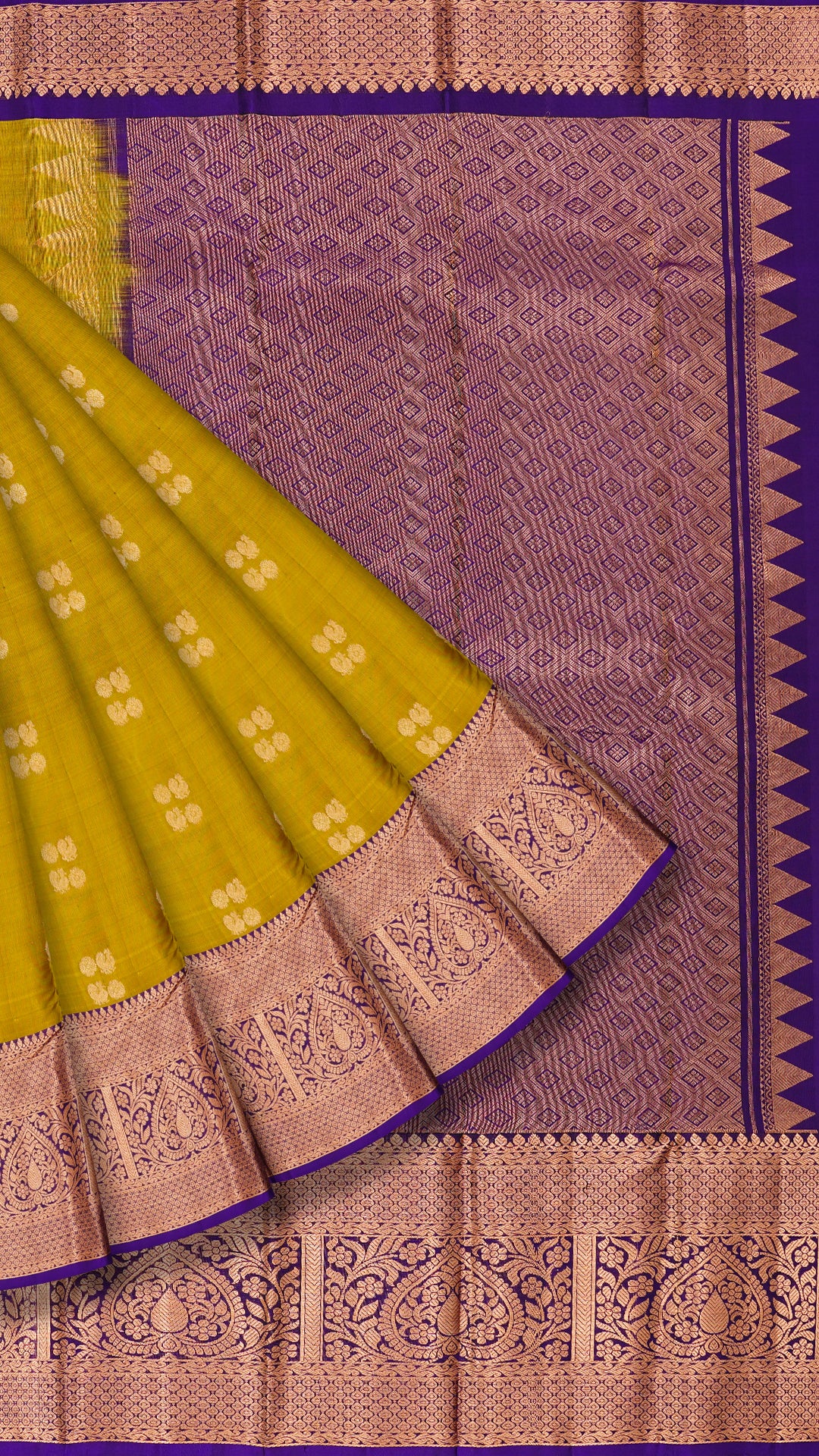 Mehendi Green Kanchipuram Saree