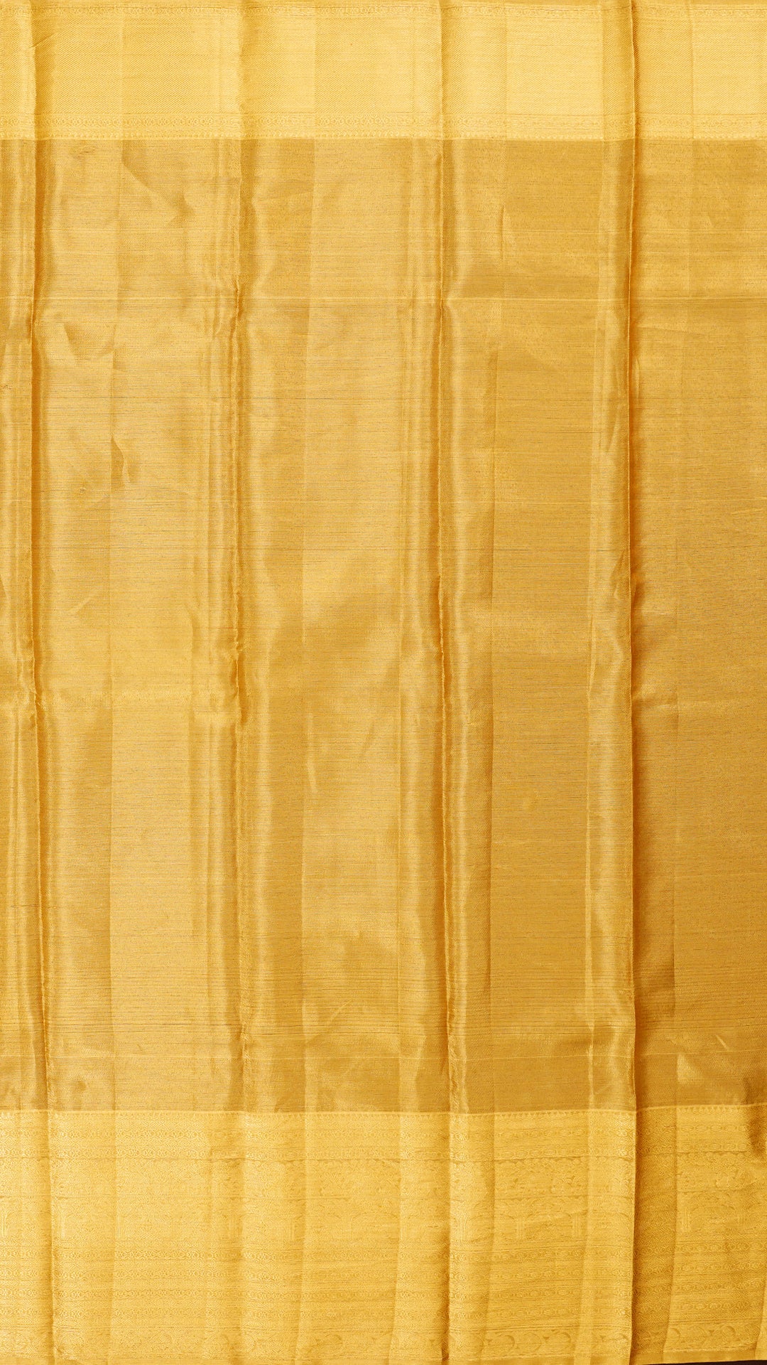 Golden Self Zari Kanchi Pattu Silk Saree with Tissue Border