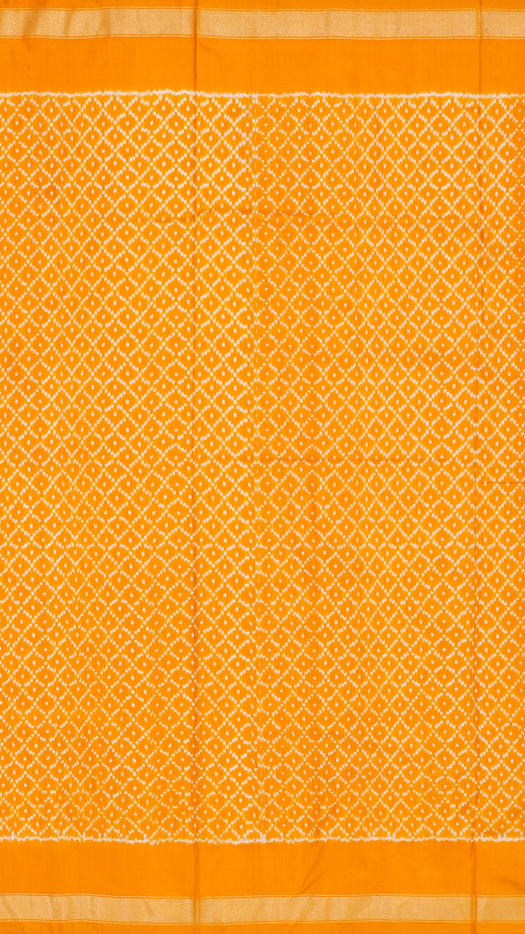 Mustard Yellow Ikkat Saree with Subtle Elegance