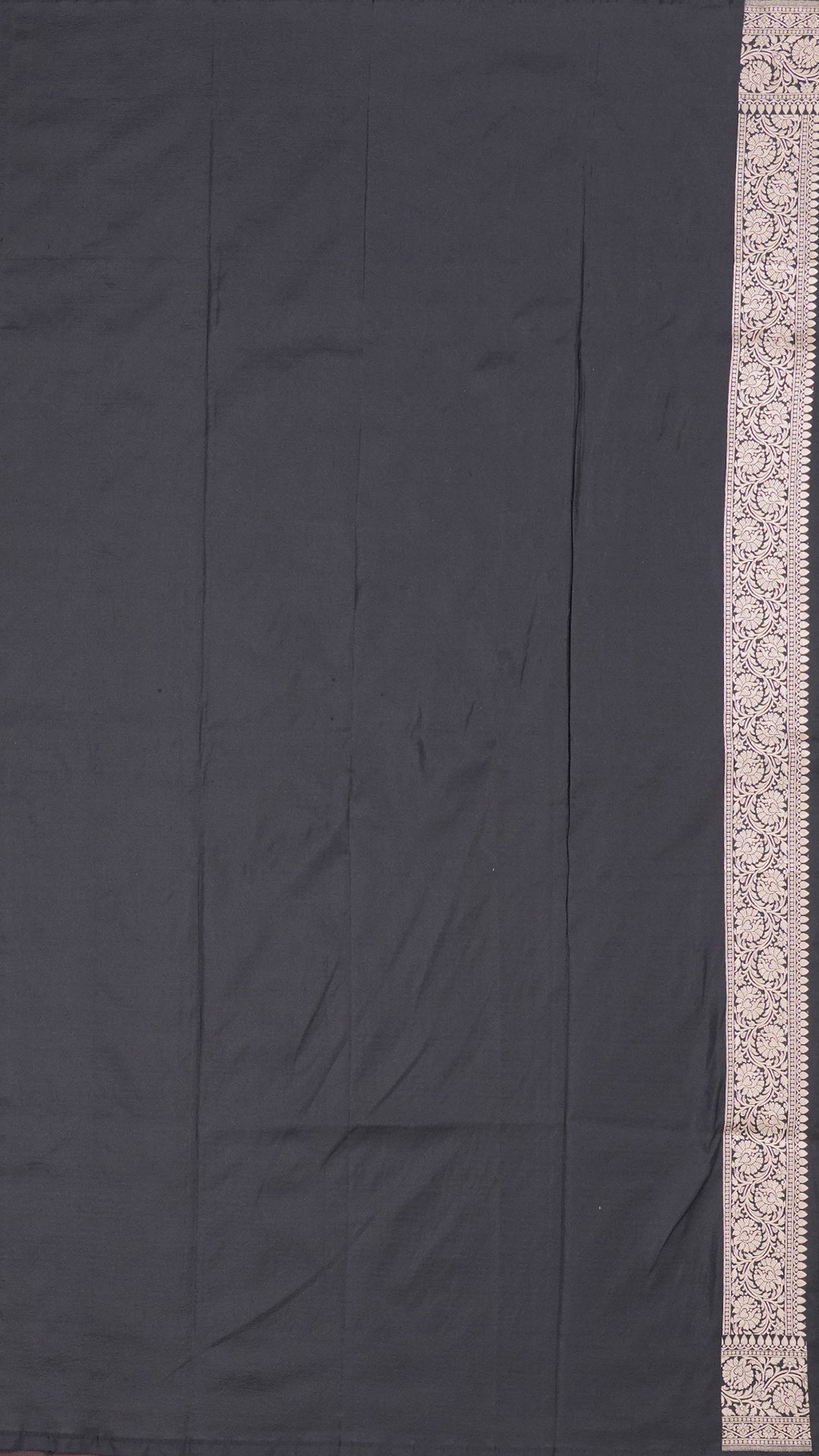 Elegant Black Banarasi Silk Saree with Zari â€“ Vaarahi Silks