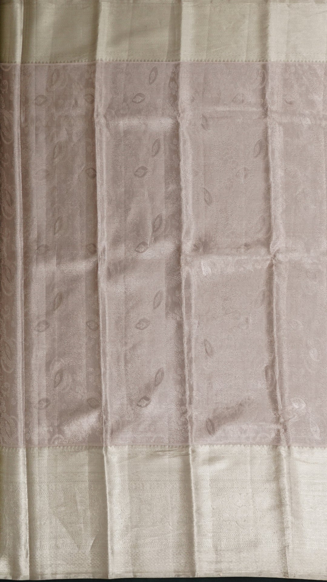 Grey and Silver Kanchi Pattu Saree for Sophisticated Looks