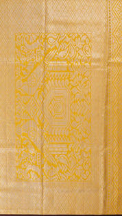 Gold Kanchipuram Saree with Contrast Brocade