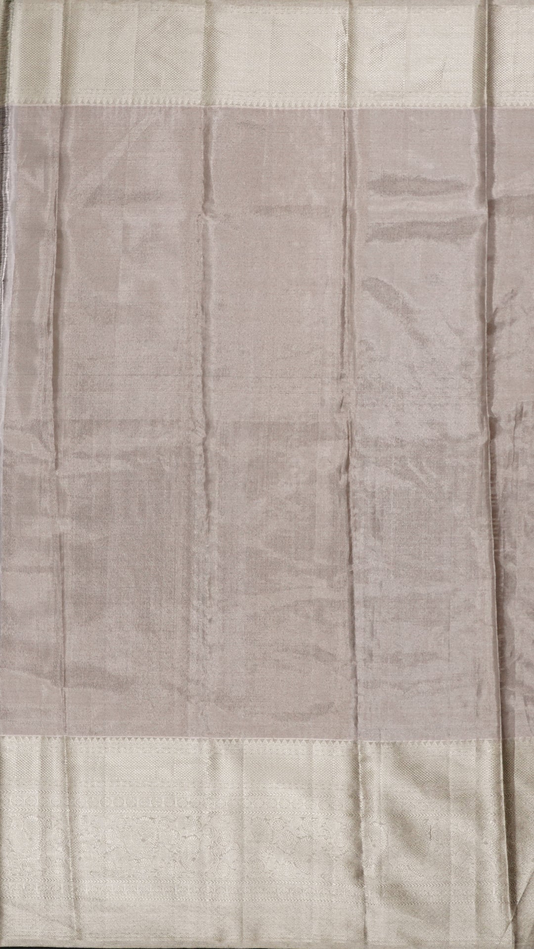 Grey and Silver Kanchi Pattu Saree for Sophisticated Looks